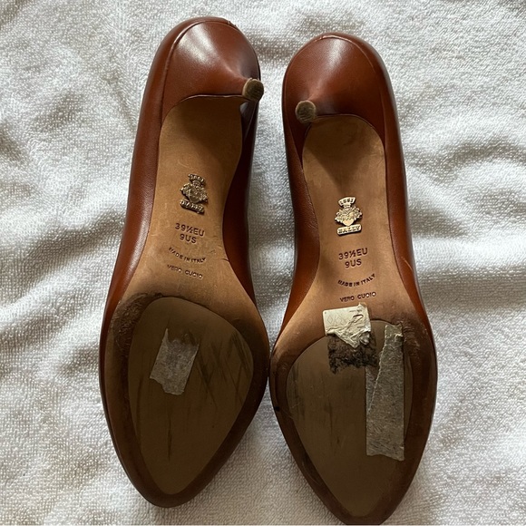 Bally Cognac Brown Heels - Picture 3 of 10